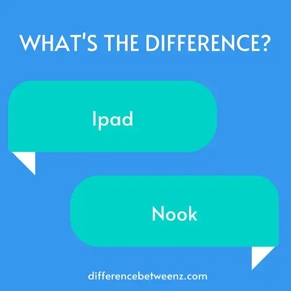 Difference between Ipad and Nook