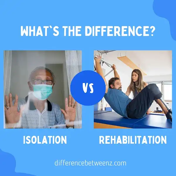 Difference between Isolation and Rehabilitation