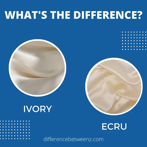 Difference between Ivory and Ecru