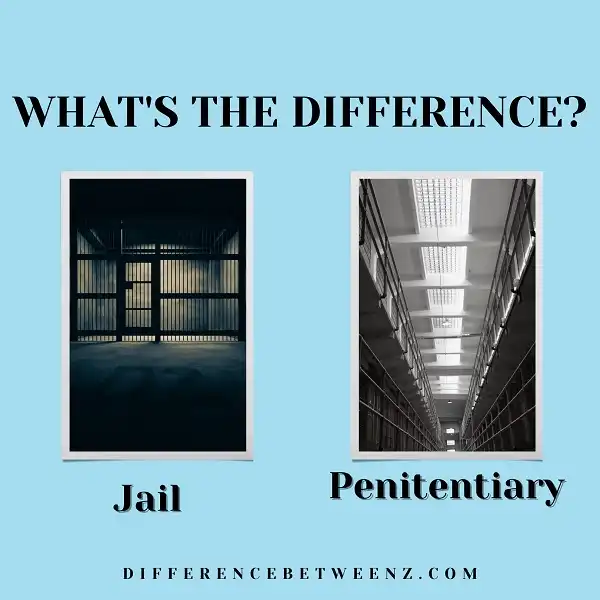 Difference between Jail and Penitentiary