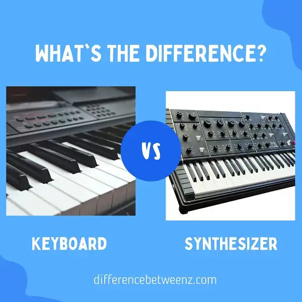 Difference between Keyboard and Synthesizer