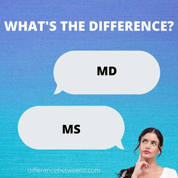 Difference between MD and MS