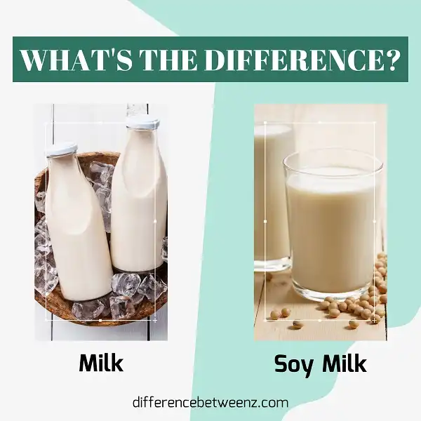 Difference between Milk and Soy Milk