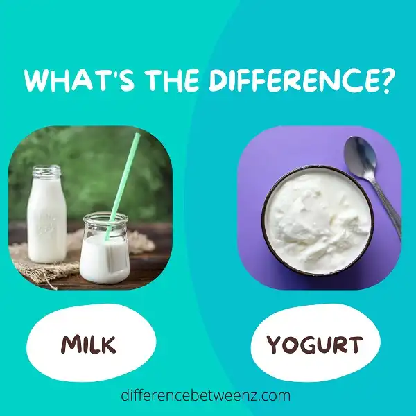 Difference between Milk and Yogurt
