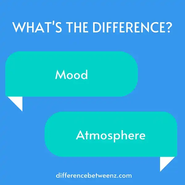 Difference between Mood and Atmosphere