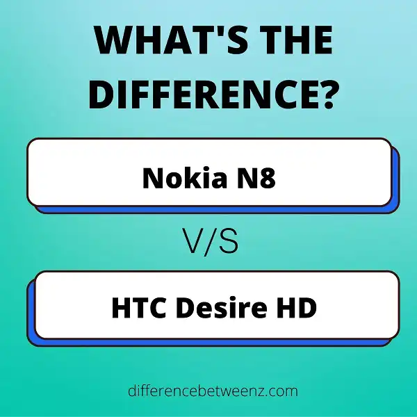 Difference between Nokia N8 and HTC Desire HD
