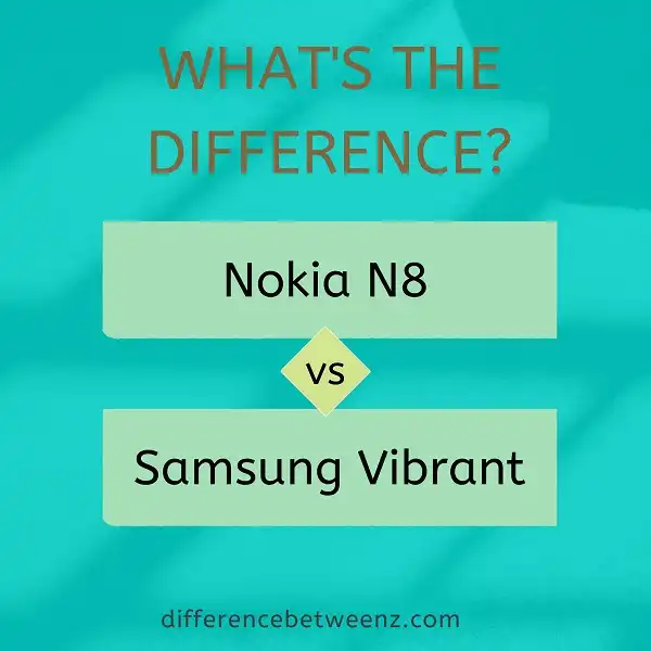 Difference between Nokia N8 and Samsung Vibrant
