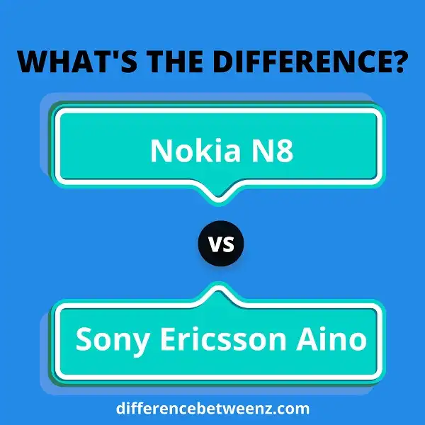 Difference between Nokia N8 and Sony Ericsson Aino