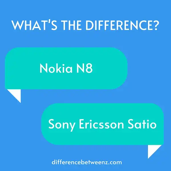 Difference between Nokia N8 and Sony Ericsson Satio