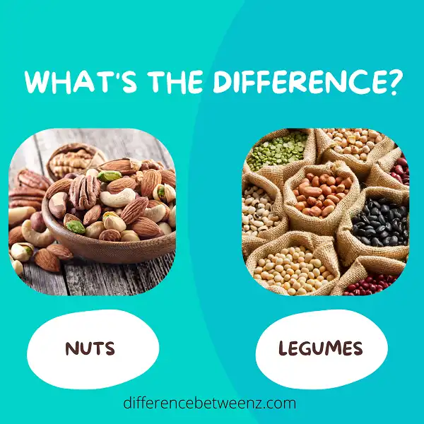 Difference between Nuts and Legumes