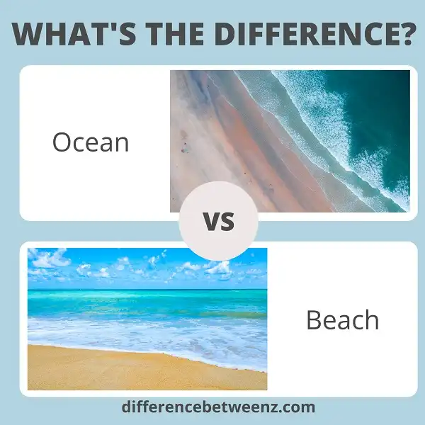 Difference between Ocean and Beach
