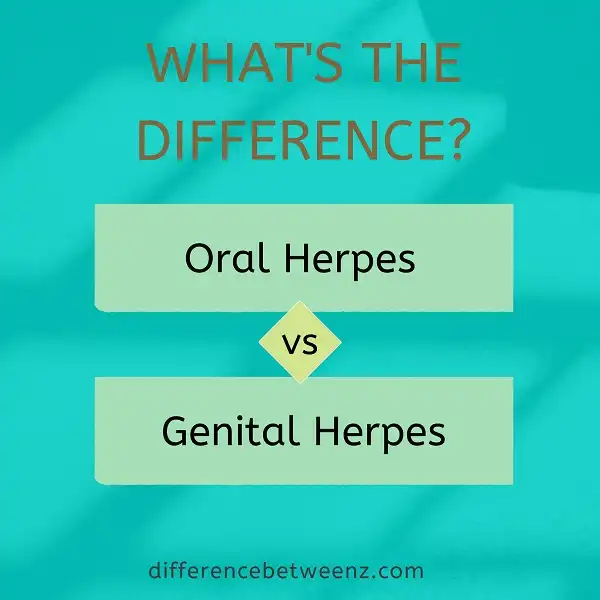 Difference between Oral and Genital Herpes