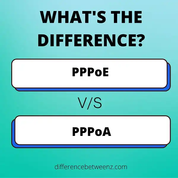 Difference between PPPoE and PPPoA