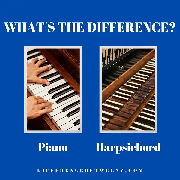 Difference between Piano and Harpsichord