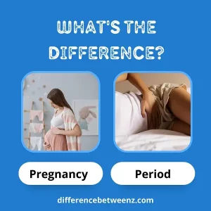 Difference between Pregnancy and Period