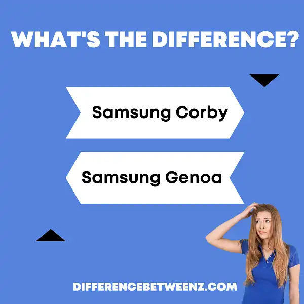 Difference between Samsung Corby and Samsung Genoa