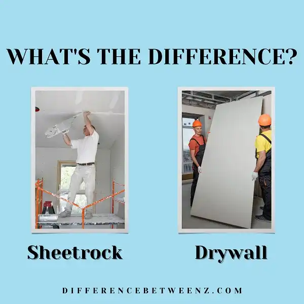 Difference between Sheetrock and Drywall