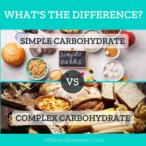 Difference between Simple and Complex Carbohydrates