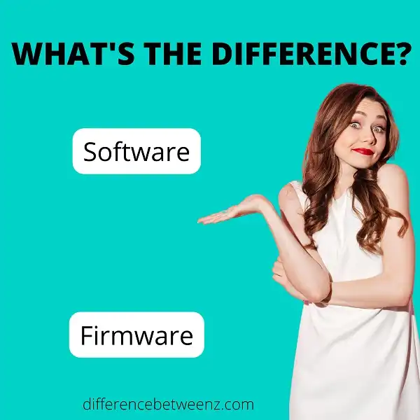 Difference between Software and Firmware