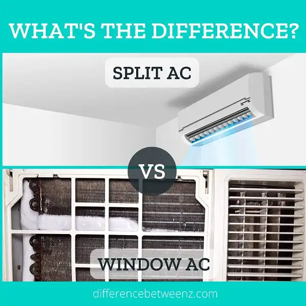 Difference between Split AC and Window AC - Difference Betweenz