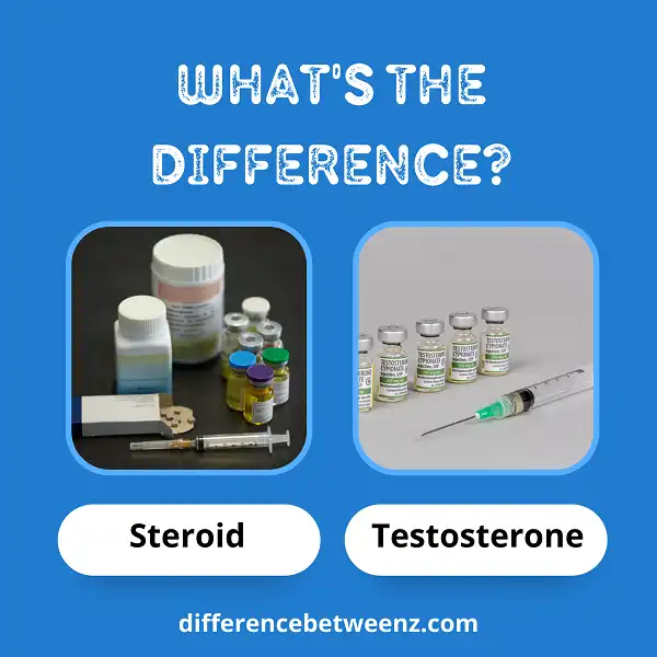 Difference between Steroid and Testosterone