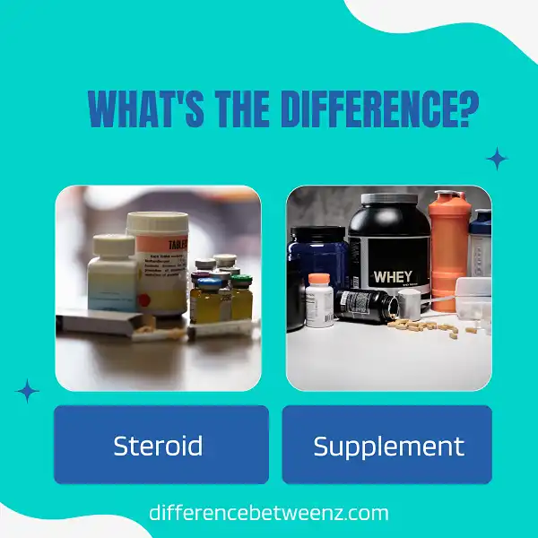 Difference between Steroids and Supplements