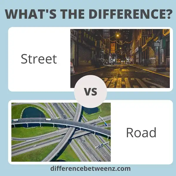 Difference between Streets and Roads