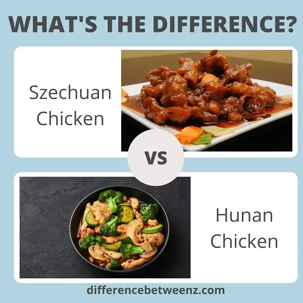 Difference between Szechuan and Hunan Chicken