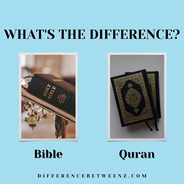 Difference between The Bible and The Quran
