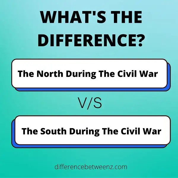 Difference between The North and The South During The Civil War