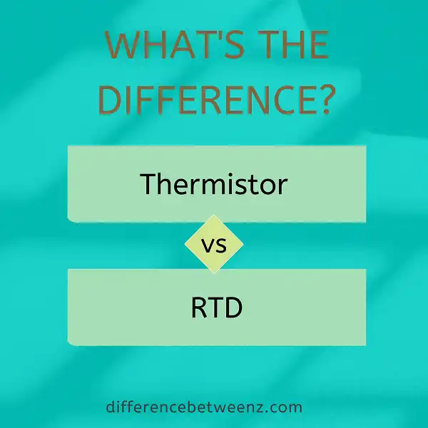 Difference between Thermistor and RTD
