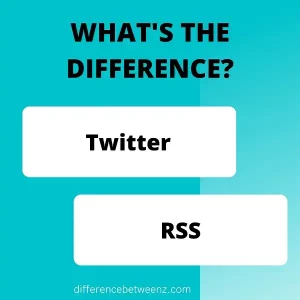 Difference between Twitter and RSS