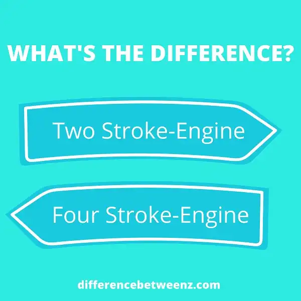 Difference between Two and Four-Stroke Engines