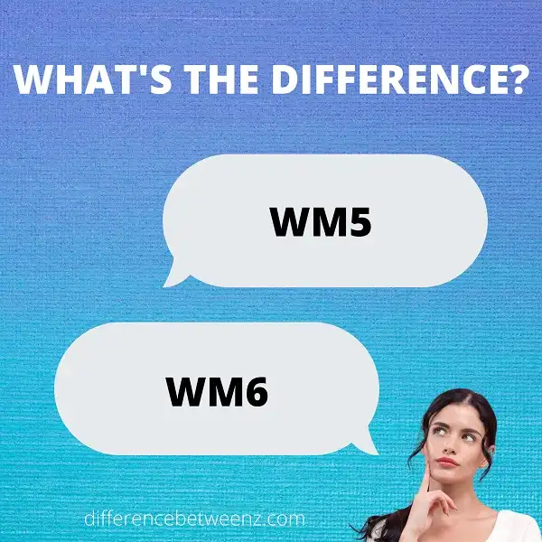 Difference between WM5 and WM6