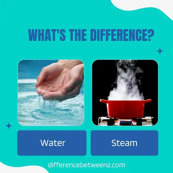 Difference between Water and Steam
