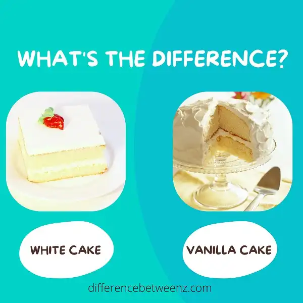 Difference between White Cake and Vanilla Cake