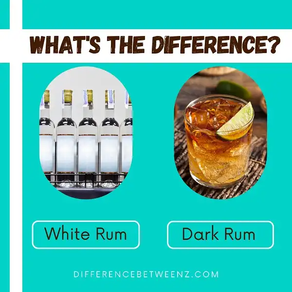 Difference between White Rum and Dark Rum