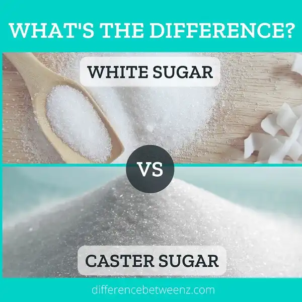 Difference between White and Caster Sugar