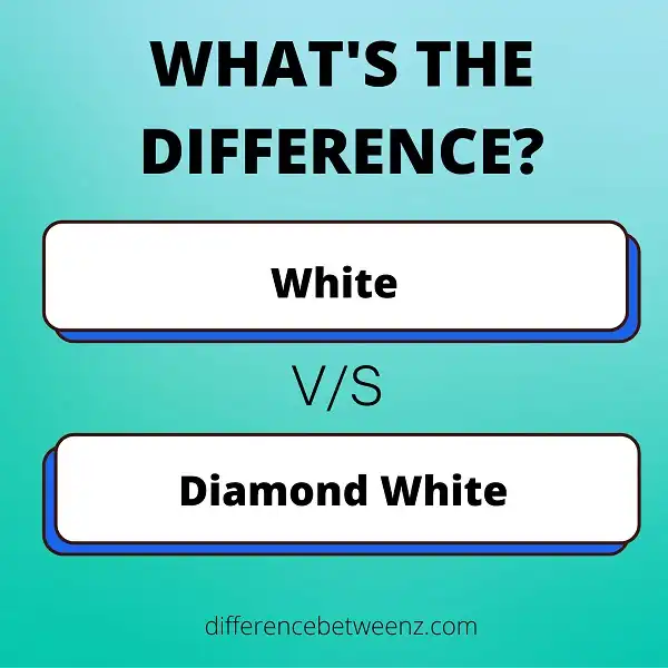 Difference between White and Diamond White