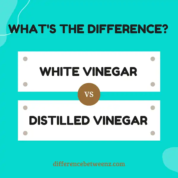 Difference between White and Distilled Vinegar