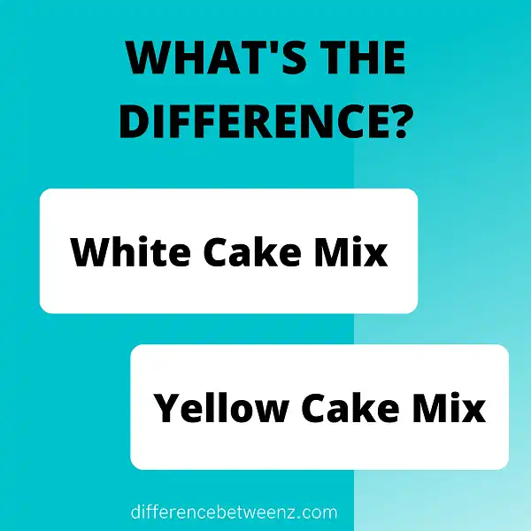 Difference between White and Yellow Cake Mixes