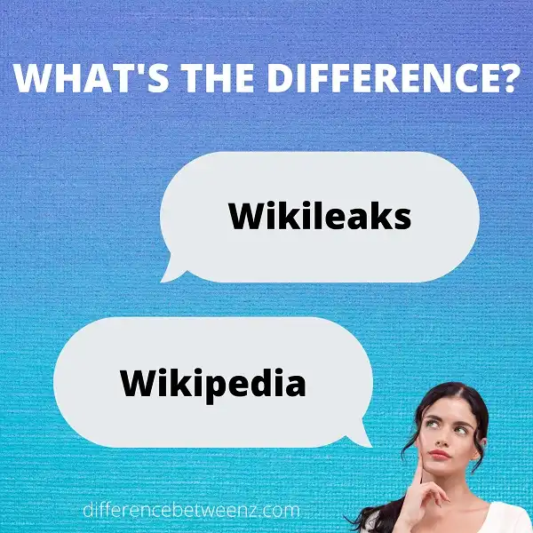 Difference between Wikileaks and Wikipedia