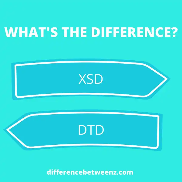 Difference between XSD and DTD