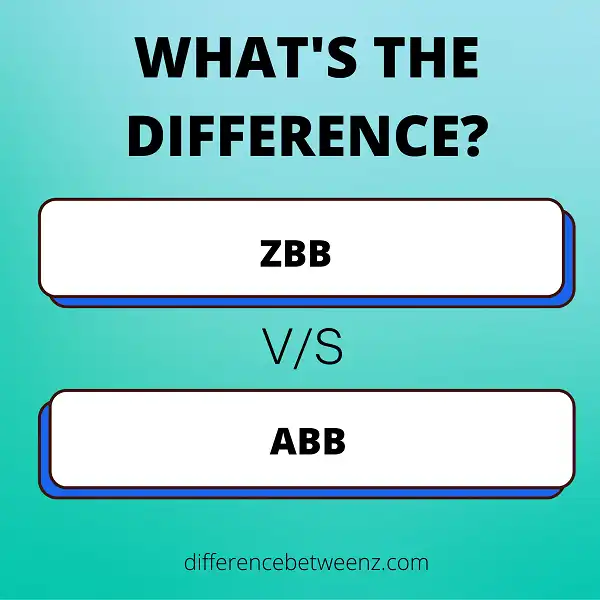 Difference between ZBB and ABB