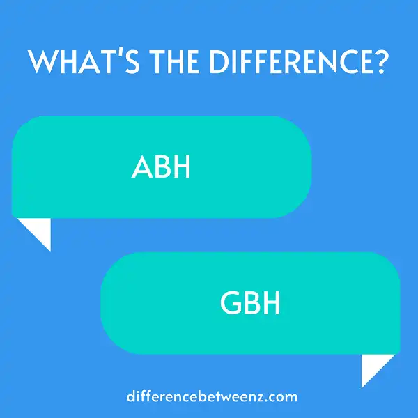 Differences between ABH and GBH