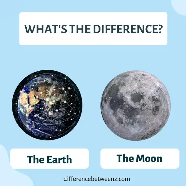 Differences between The Earth and Moon