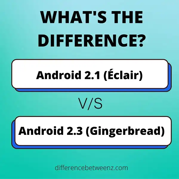 Difference Between Android 2.1 (Éclair) and Android 2.3 (Gingerbread)