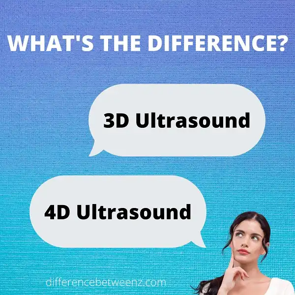 Difference between 3D Ultrasound and 4D Ultrasound