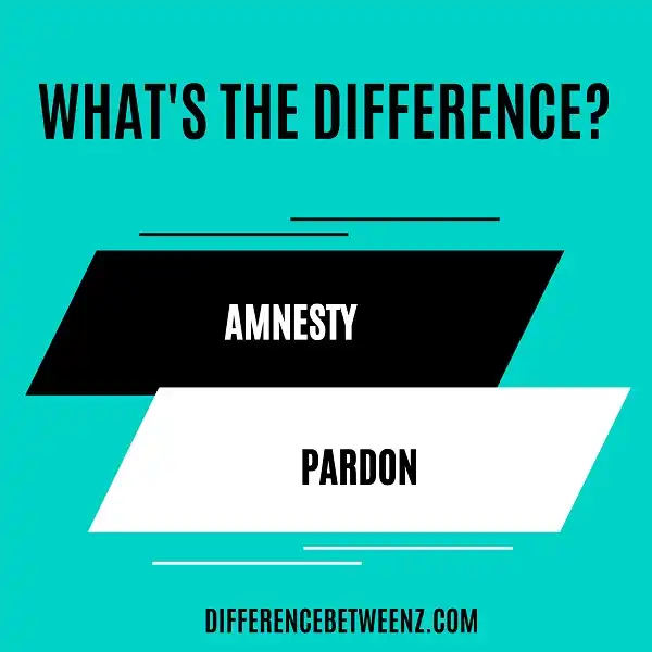 Difference between Amnesty and Pardon