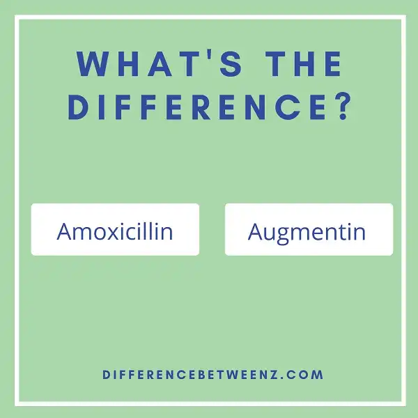 Difference between Amoxicillin and Augmentin